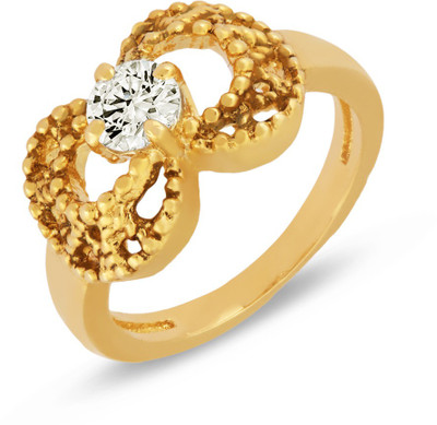 

Mahi Exotic Allure Alloy Gold-plated Plated Ring, White