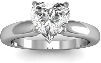 

Kiara Jewellery KIR0366 Silver Cubic Zirconia Rhodium Plated Ring, White