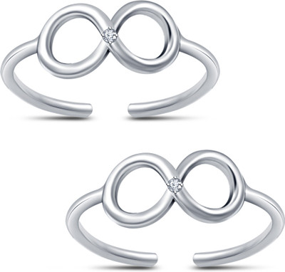 41% OFF on Kirati Sterling Silver Platinum Plated Toe Ring