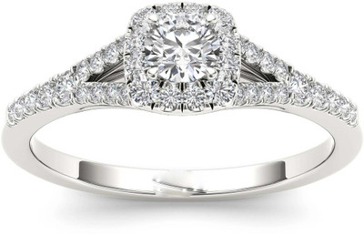 

Kiara Jewellery Silver Cubic Zirconia Rhodium Plated Ring