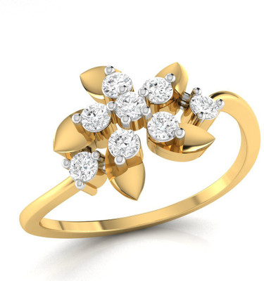 

Ciemme Sterling Silver Cubic Zirconia Gold-plated Plated Ring, Yellow
