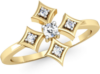 

Vachya Glory 18kt Diamond Yellow Gold ring(Yellow Gold Plated)