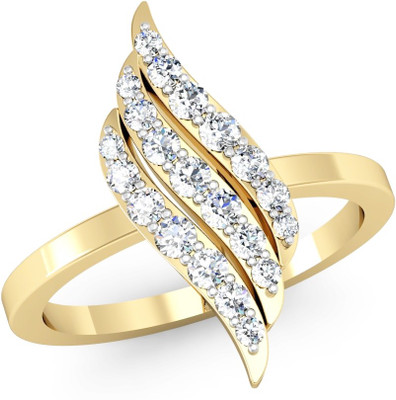 

Vachya Glory 14kt Diamond Yellow Gold ring(Yellow Gold Plated)