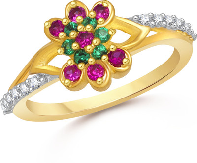 

VK Jewels Multi Color Stones Alloy Gold-plated Plated Ring