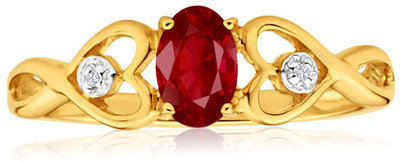 

Facetzinspire Real Gold Diamond Gold-plated Plated Ring, Gold;silver