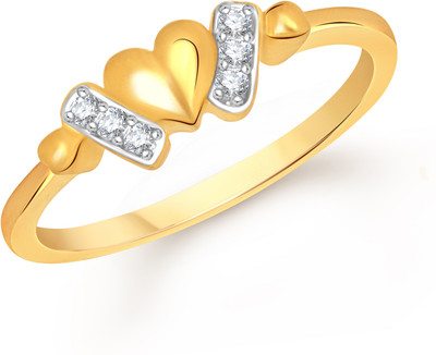 

VK Jewels Tiny Heart Alloy Cubic Zirconia Gold-plated Plated Ring