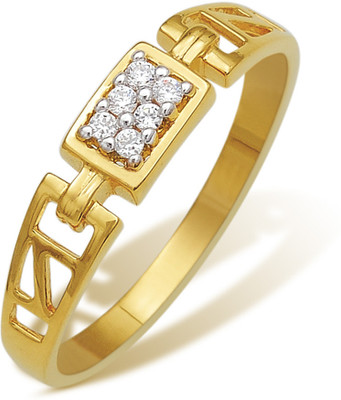 5% OFF on Nishtaa 22kt Cubic Zirconia Yellow Gold ring