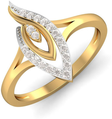 

Anopchand Tilokchand Jewellers Cocktail Sterling Silver Cubic Zirconia Gold-plated Plated Ring, White