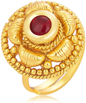 

Sukkhi Ravishing Designer Traditional Cocktail Gold Plated Alloy Gold-plated Plated Ring