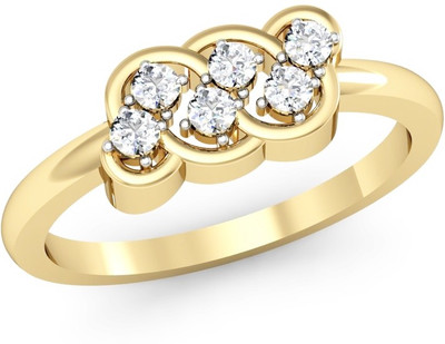 

Vachya Glory 14kt Diamond Yellow Gold ring(Yellow Gold Plated)