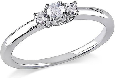 

Kiara Jewellery Kinjal Sterling Silver Swarovski Zirconia Gold-plated Plated Ring