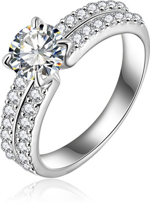 Jewels Galaxy Luxuria Copper Ring, White
