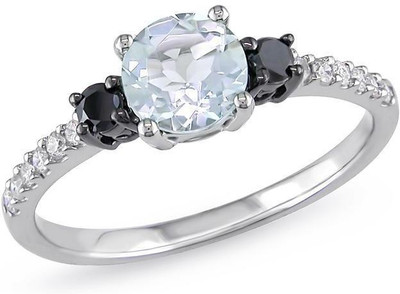 Kiara Jewellery Kanika Sterling Silver Swarovski Zirconia Gold-plated Plated Ring