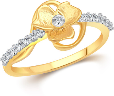 

Vighnaharta Florida Alloy Cubic Zirconia 18K Yellow Gold Plated Ring