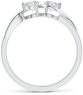 Kiara Jewellery Silver Cubic Zirconia Rhodium Plated Ring