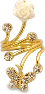 Fasherati Alloy Crystal Ring, White
