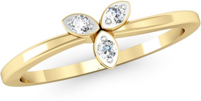 

Vachya Glory 14kt Diamond Yellow Gold ring(Yellow Gold Plated)