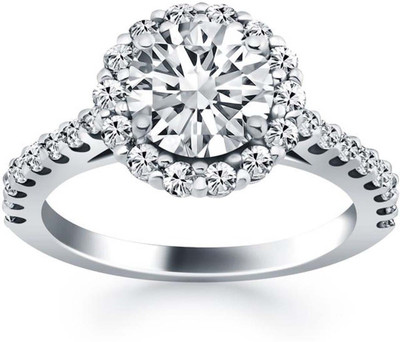 

Kiara Jewellery Sterling Silver Swarovski Zirconia Rhodium Plated Ring, White
