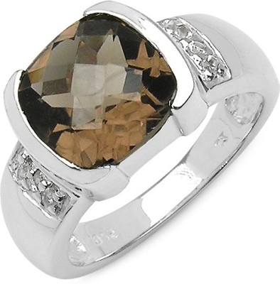 Johareez Sterling Silver Topaz Sterling Silver Plated Ring