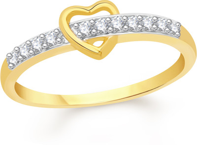 

VK Jewels Tiny Heart Alloy Cubic Zirconia Gold-plated Plated Ring