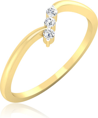 31% OFF on Forever Carat Trident Band 14kt Diamond Yellow Gold ring