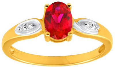 

Facetzinspire Real Gold Diamond Gold-plated Plated Ring, Gold;silver