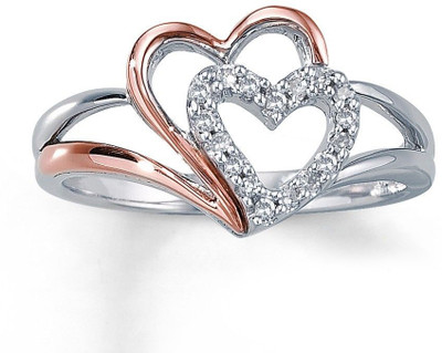 46% OFF on Kirati Silver Gold Plated Ring