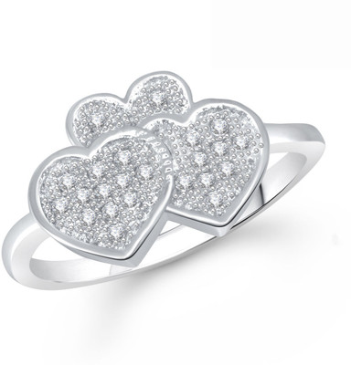 

Meenaz Alloy Cubic Zirconia Ring, White