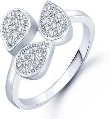 

Sukkhi Alloy Cubic Zirconia Rhodium Plated Ring, White