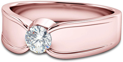 

Anopchand Tilokchand Jewellers Silver Cubic Zirconia Gold-plated Plated Ring, Pink
