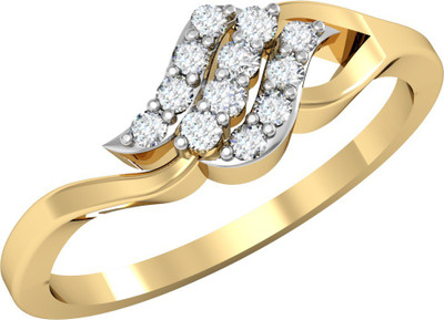 

Vachya Glory 14kt Diamond Yellow Gold ring(Yellow Gold Plated)