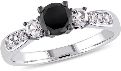 

Kiara Jewellery Trisha Sterling Silver Swarovski Zirconia Gold-plated Plated Ring