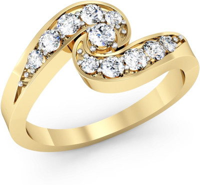 

Vachya Glory 14kt Diamond Yellow Gold ring(Yellow Gold Plated)