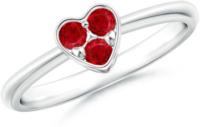 Kiara Jewellery Silver Swarovski Zirconia Rhodium Plated Ring