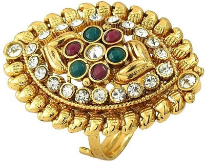 69% OFF on R S Jewels Gold Plated Latest Treand Alloy 22K Yellow Gold Plated Ring