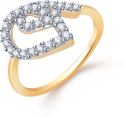 

Sukkhi Fine Alloy Cubic Zirconia Gold-plated, Rhodium Plated Ring, Gold;white