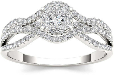 

Kiara Jewellery Silver Cubic Zirconia Rhodium Plated Ring