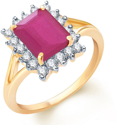 

Sukkhi Estonish Alloy Cubic Zirconia Gold-plated, Rhodium Plated Ring, Gold;white