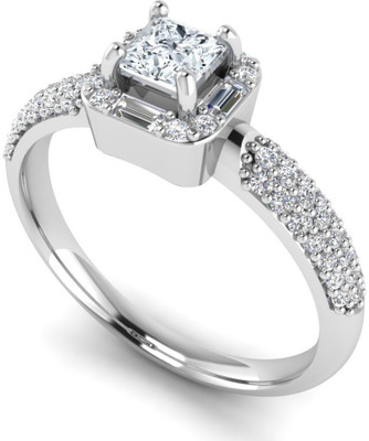 

ICR Jewels Silver Cubic Zirconia Sterling Silver Plated Ring, White