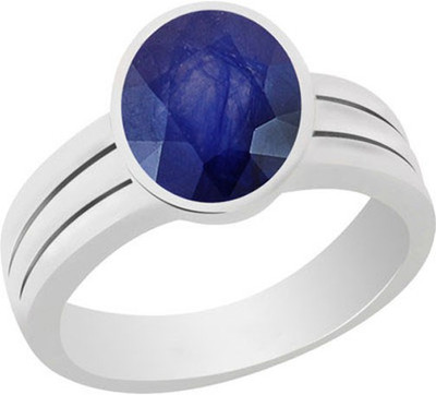 50% OFF on 11 Astro Gems Silver Sapphire Silver Plated Ring