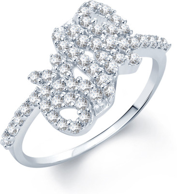 

Sukkhi Eye-Catchy Alloy Cubic Zirconia Rhodium Plated Ring, White