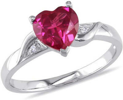 

Kiara Jewellery Sterling Silver Swarovski Zirconia Rhodium Plated Ring, White