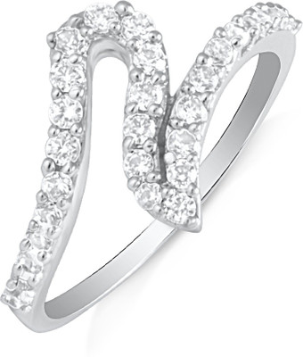 42% OFF on Mahi Splendid Alloy, Brass Cubic Zirconia Rhodium Plated Ring