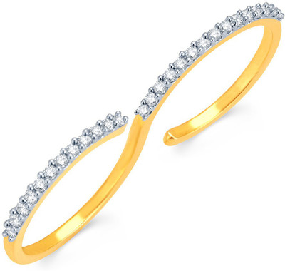

Sukkhi Shimmering Alloy Cubic Zirconia Gold-plated, Rhodium Plated Ring, Gold;white