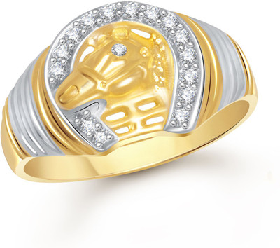 

Meenaz Standerd Round Shape Gold & White Alloy Cubic Zirconia Ring