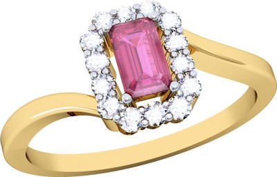 

Vachya Glory 14kt Diamond, Ruby Yellow Gold ring(Yellow Gold Plated)
