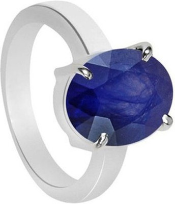 SMS Retail 8.25 Ratti Stone Sapphire Gold Plated Ring