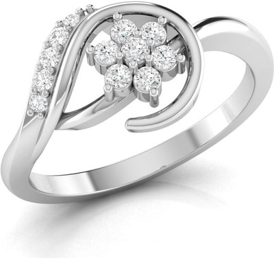 

Ciemme 0.38Ct.Exclusive Fashionable Engagement and Everyday wear Silver ring for Women Sterling Silver Cubic Zirconia Gold-plated Plated Ring, White