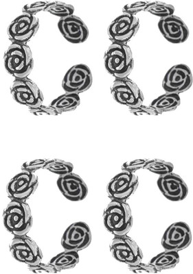 57% OFF on YouBella 925 Sterling Silver Toe Ring Set