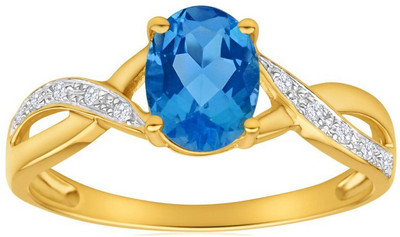 

Facetzinspire Real Gold Diamond Gold-plated Plated Ring, Gold;silver